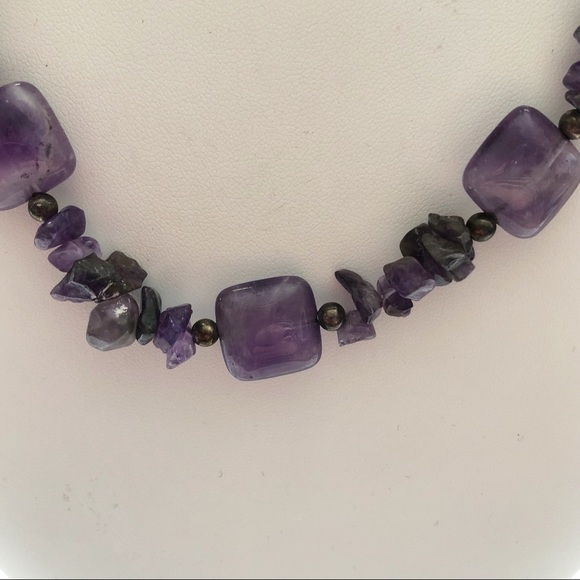 Artisan Crafted Amethyst Bead Necklace - Picture 4 of 9
